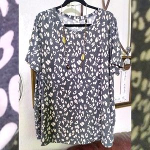 3X Sew in Love Super Soft Stretchy Womens Plus Size Top w Pockets!